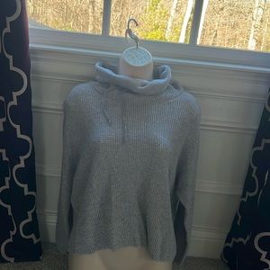Eileen Fisher Gray turtleneck sweater, size M